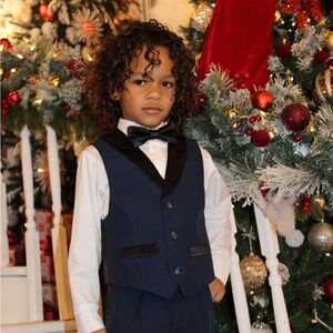 Nautica Blue and White Kids Formal Outfit
